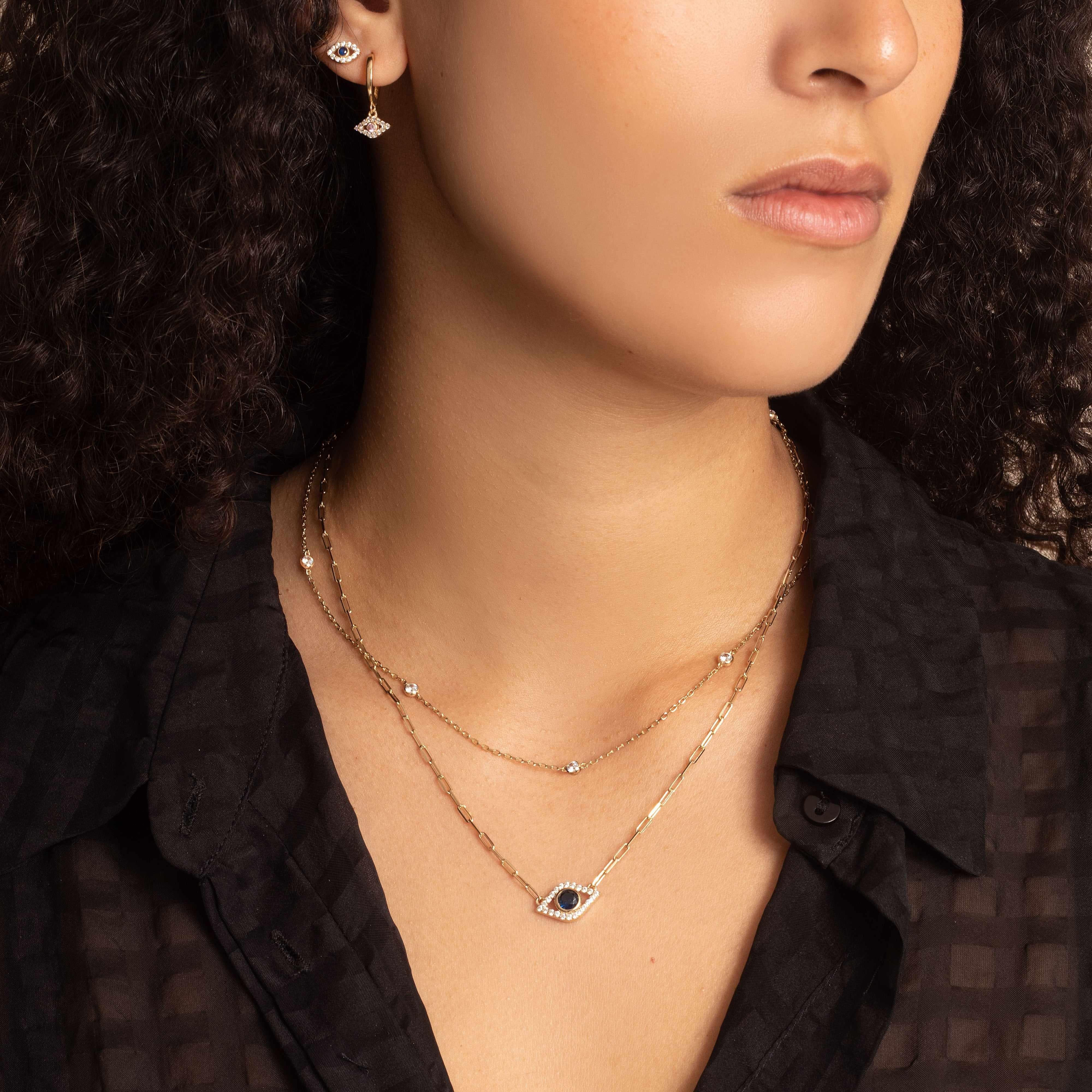 Dena eyelet crystal necklace - Image 4