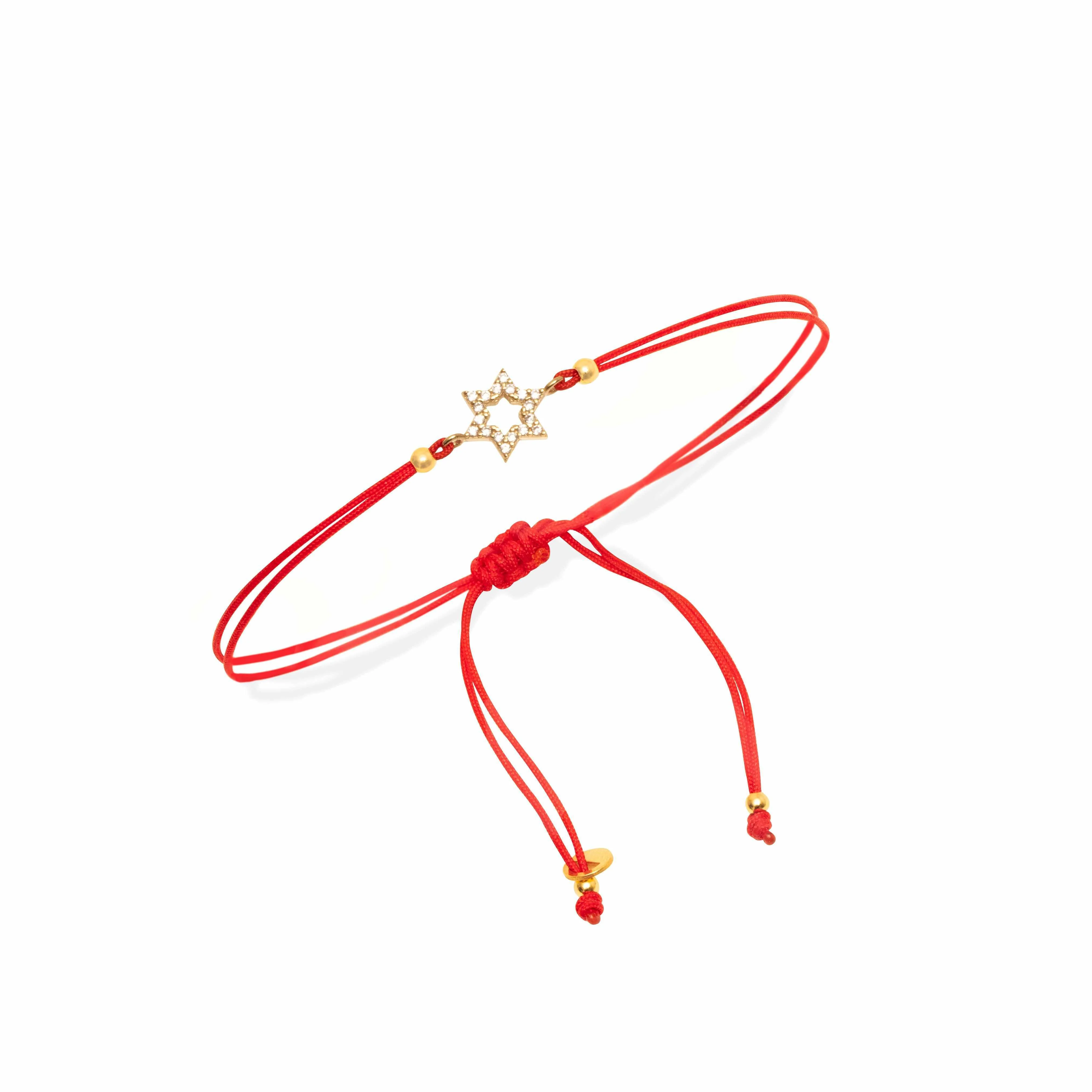 Fifer star od david thread bracelet - Image 3