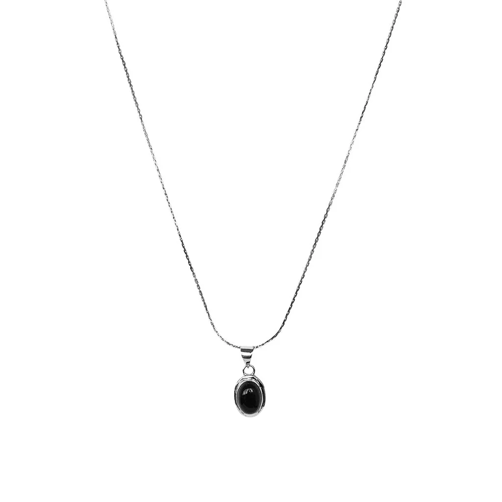Maisie oval gold filled semi-precious pendant - Image 7